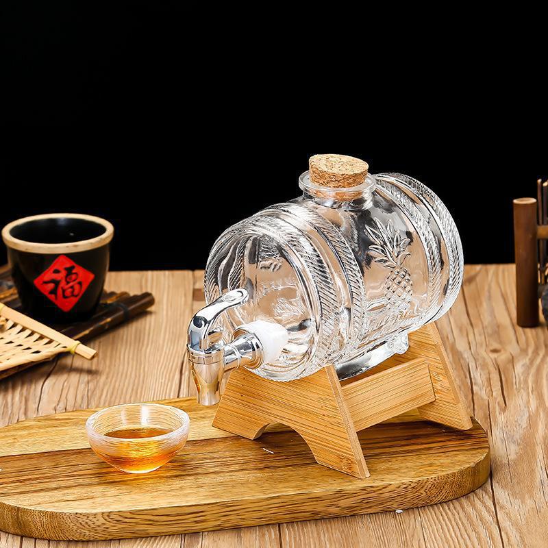 Wine To Beer Alcohol - Barril de whisky de vidrio de