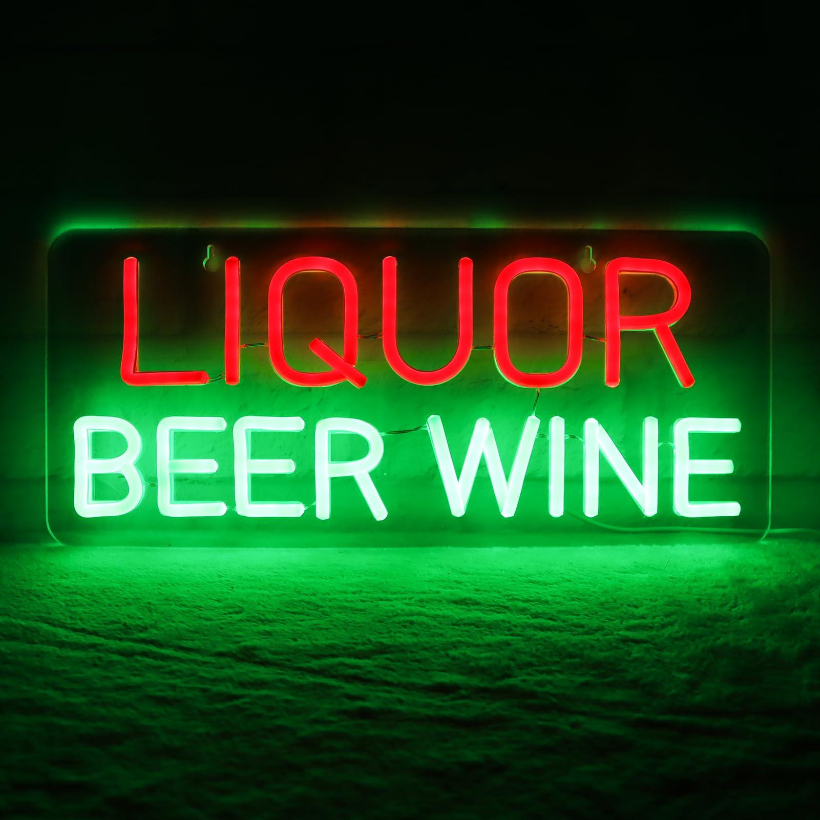 Wine Beer Liquor Store - Letreros de Neón de Licor, Cerveza