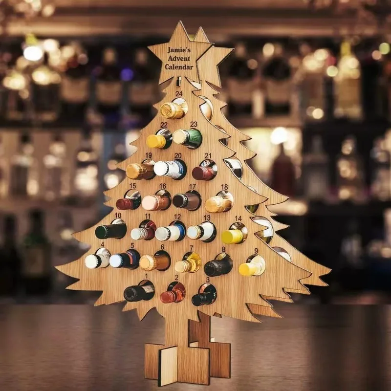 Wine Beer Rack - Estante de vino de madera para
