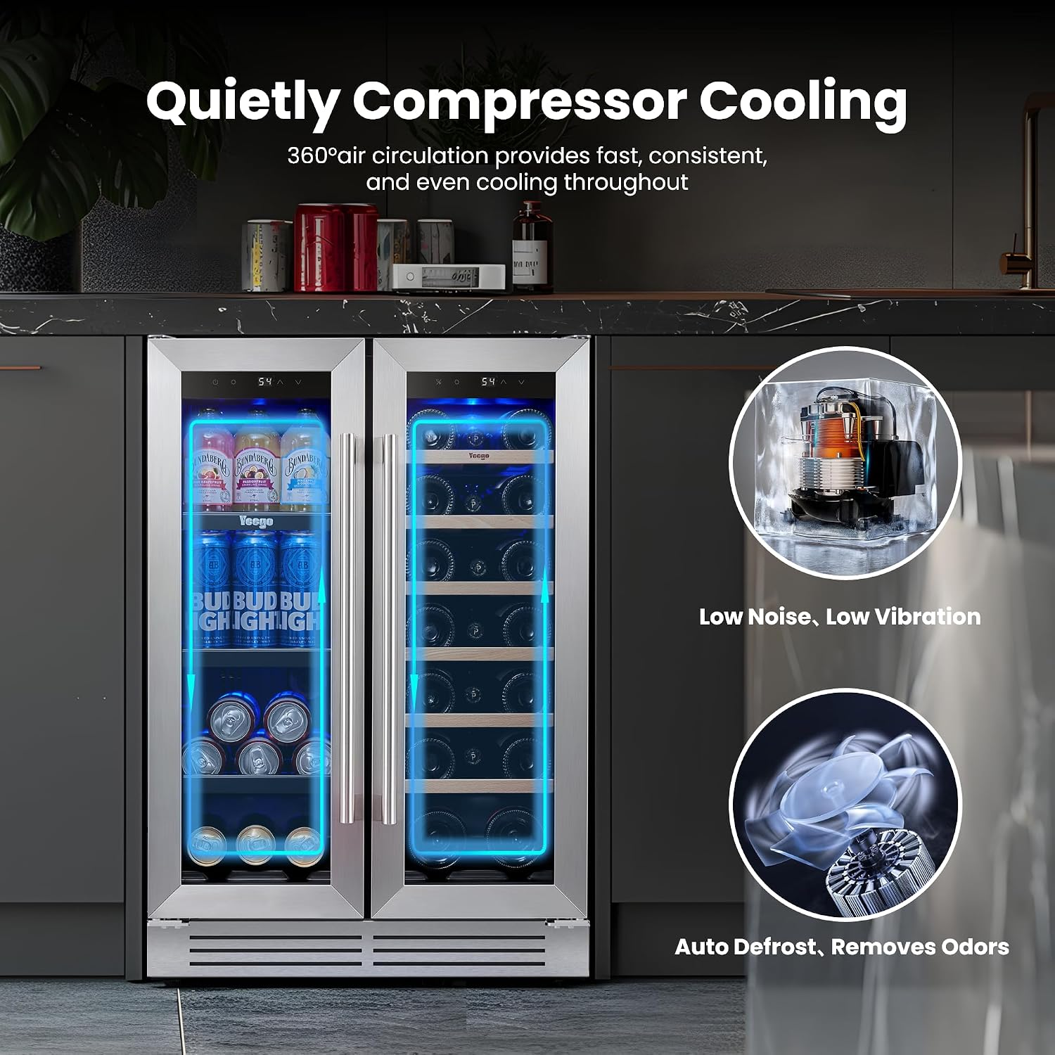 Refrigerador para Vino y Bebid - Beer Wine Zone reseña y precio