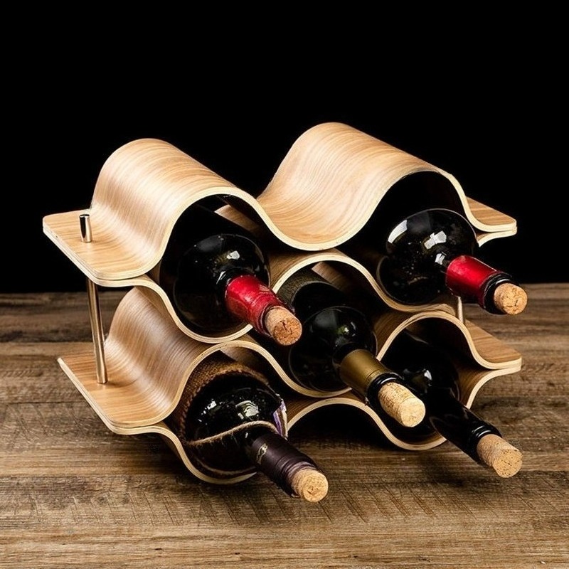 Portabotellas de vino ondulado - Wine Beer Rack reseña y precio