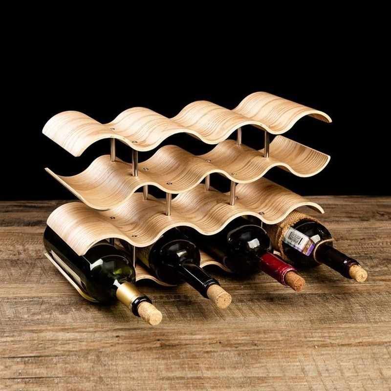 Portabotellas de vino ondulado - Wine Beer Rack reseña y precio