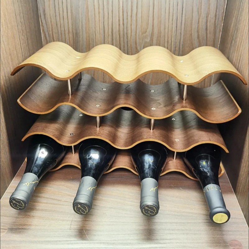 Portabotellas de vino ondulado - Wine Beer Rack reseña y precio