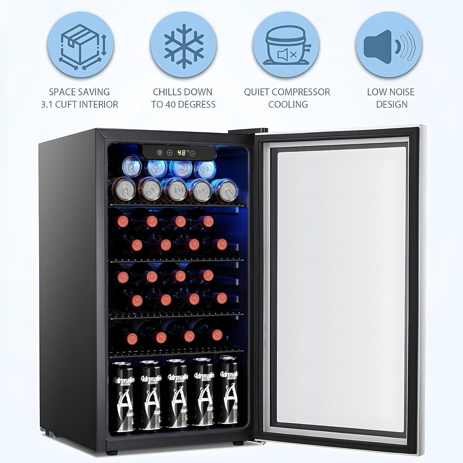 Enfriador de Vino/Refrigerador - Wine Beer Refrigerator reseña y precio