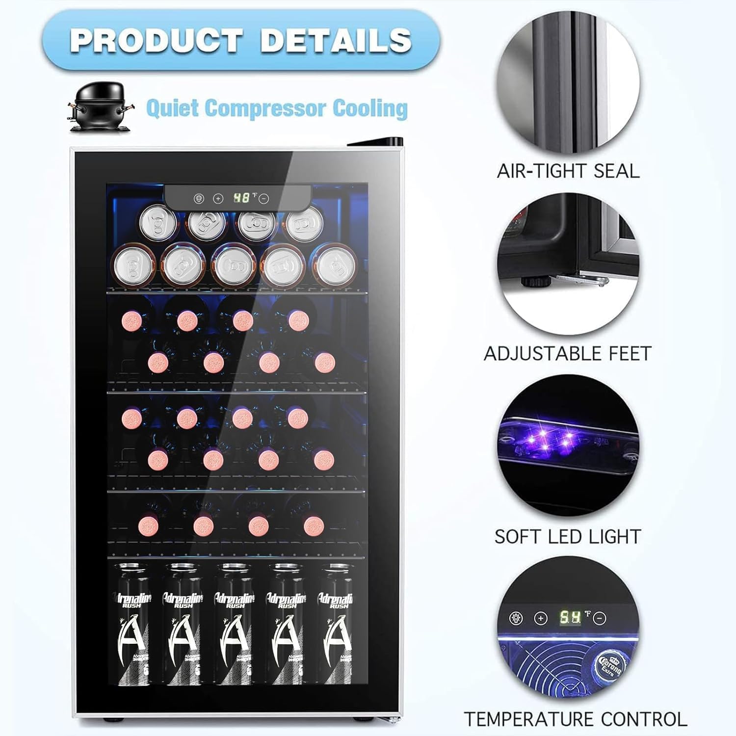 Enfriador de Vino/Refrigerador - Wine Beer Refrigerator reseña y precio