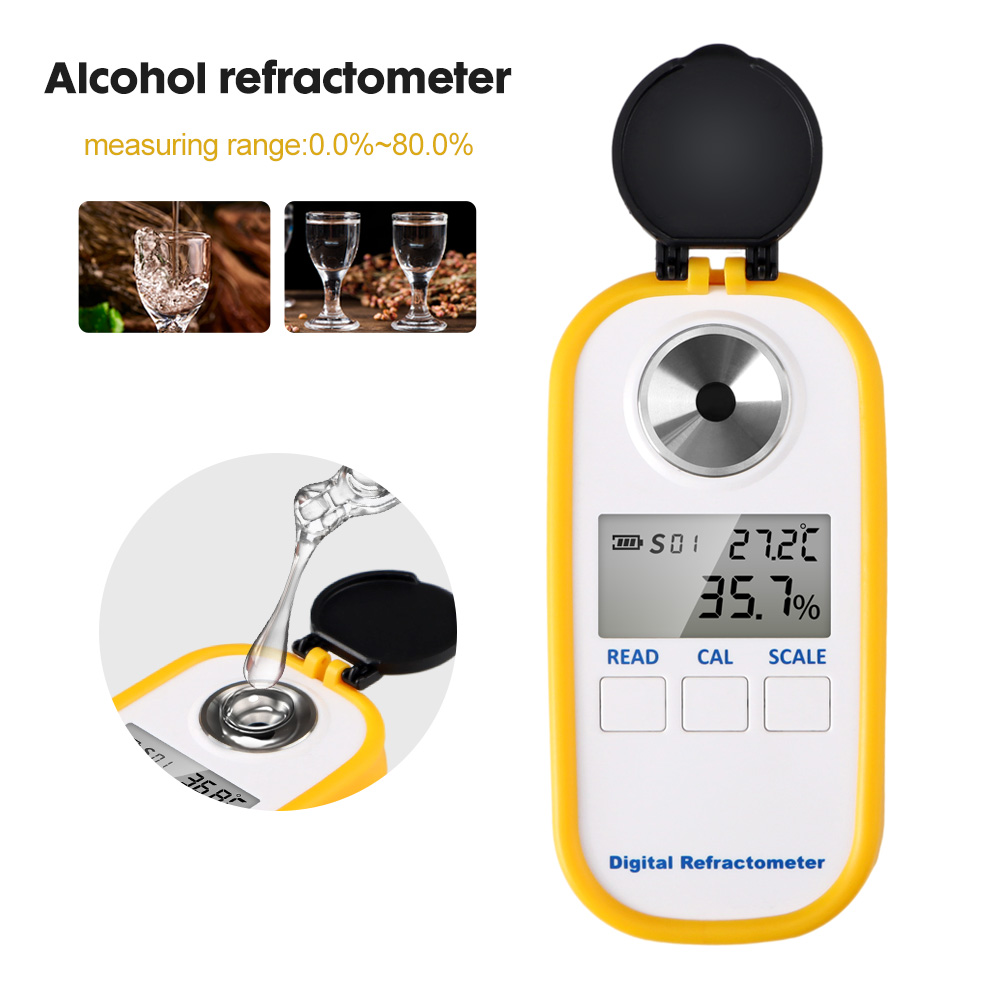 Refractómetro Digital de Alcoh - Wine To Beer Alcohol reseña y precio