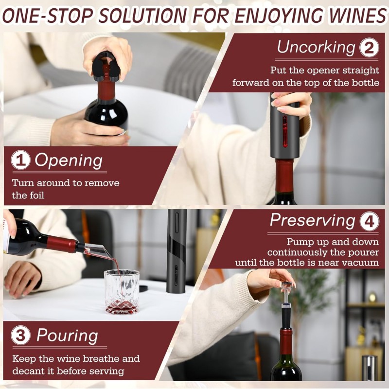 Sacacorchos automático eléctri - Wine Opener Electric reseña y precio