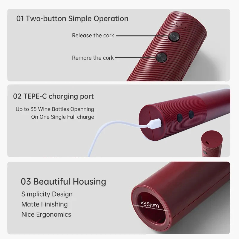 Abridor de Botellas de Vino El - Wine Opener Electric reseña y precio