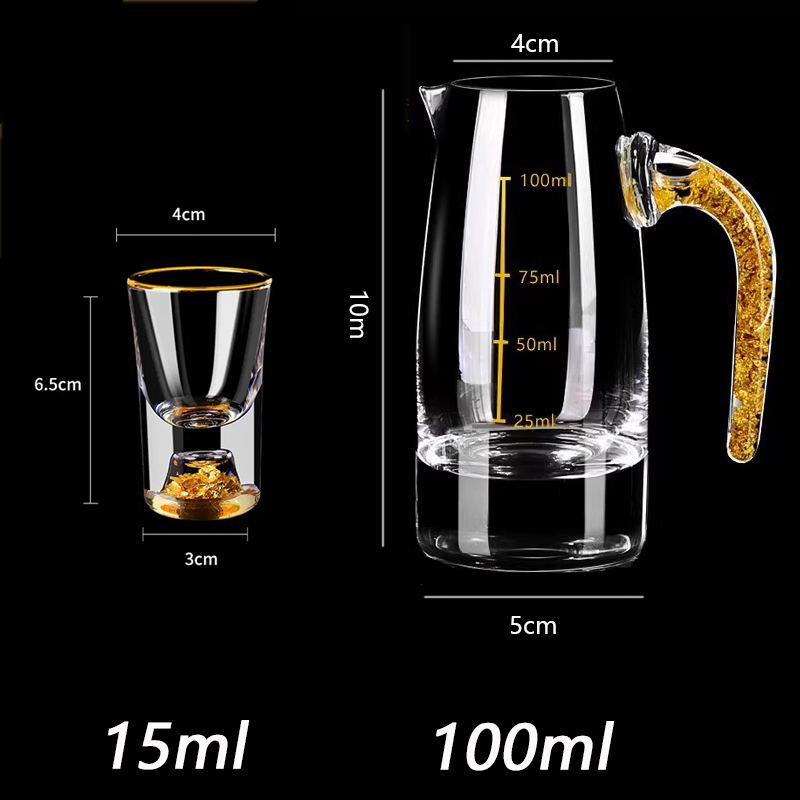 Juego de 2/7 Vasos Cortos de C - Wine Vodka Beer reseña y precio