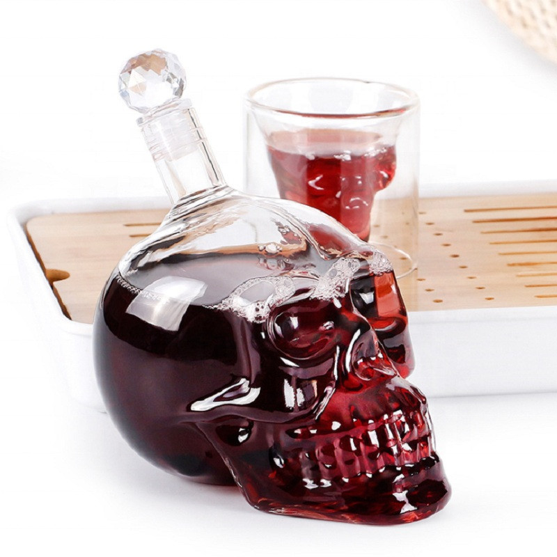 Decantador creativo con cabeza - Wine Vodka Beer reseña y precio