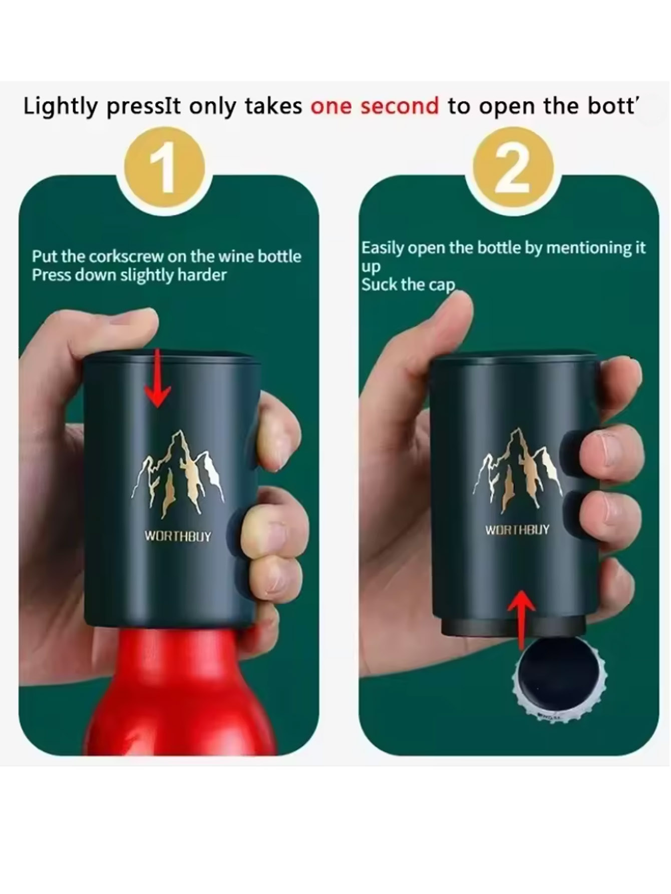 Abridor automático de botellas - Wine Opener Electric reseña y precio