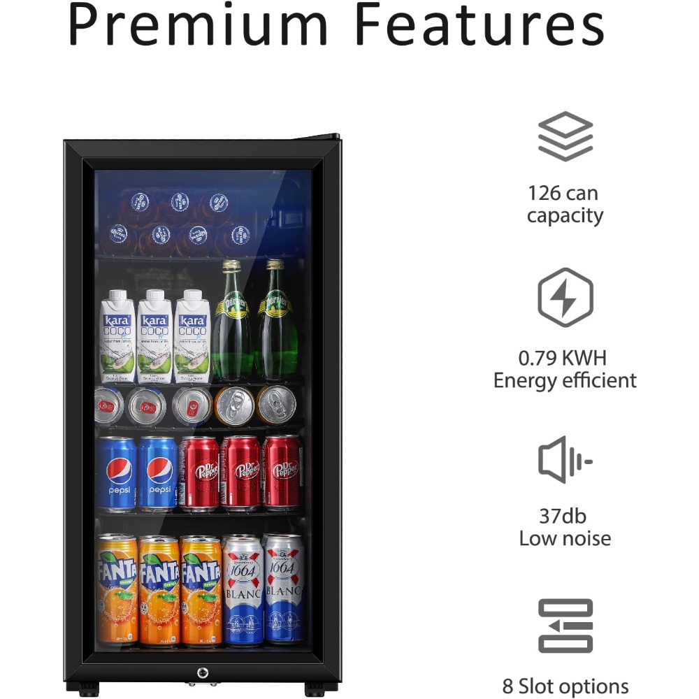 Refrigerador de bebidas, minir - Wine Beer Refrigerator reseña y precio
