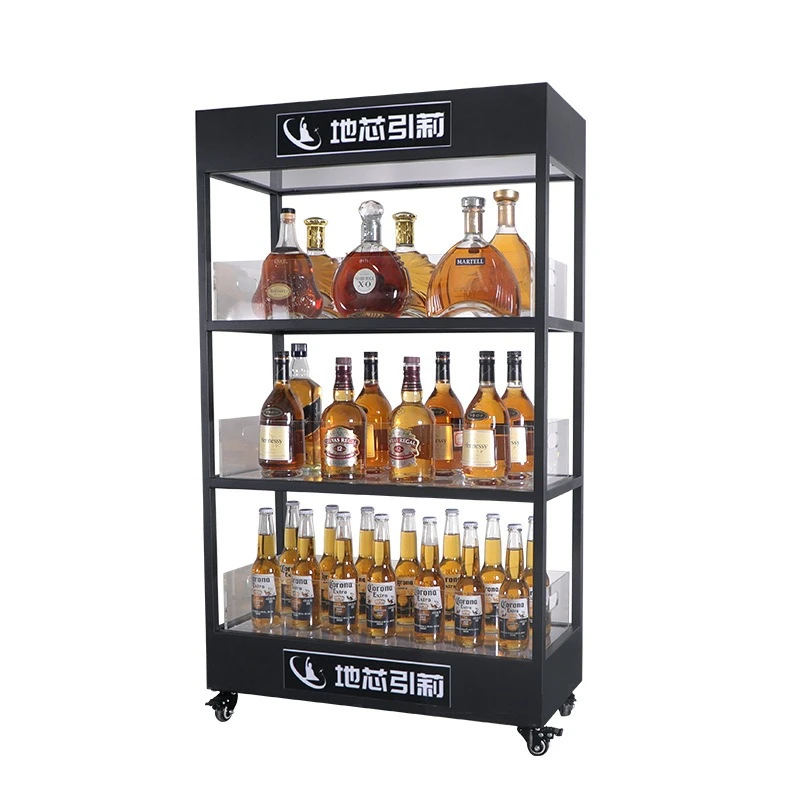Mueble bar luminoso de tres ni - Wine Beer Rack reseña y precio
