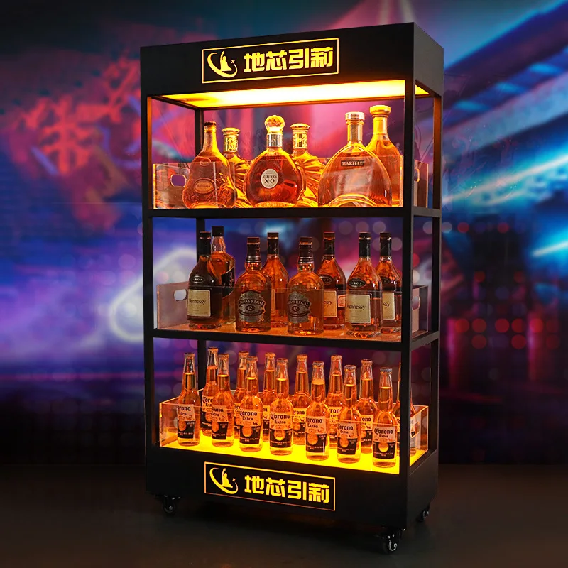 Mueble bar luminoso de tres ni - Wine Beer Rack reseña y precio