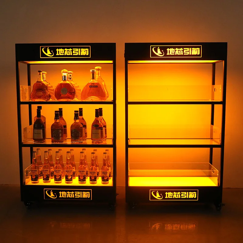Mueble bar luminoso de tres ni - Wine Beer Rack reseña y precio