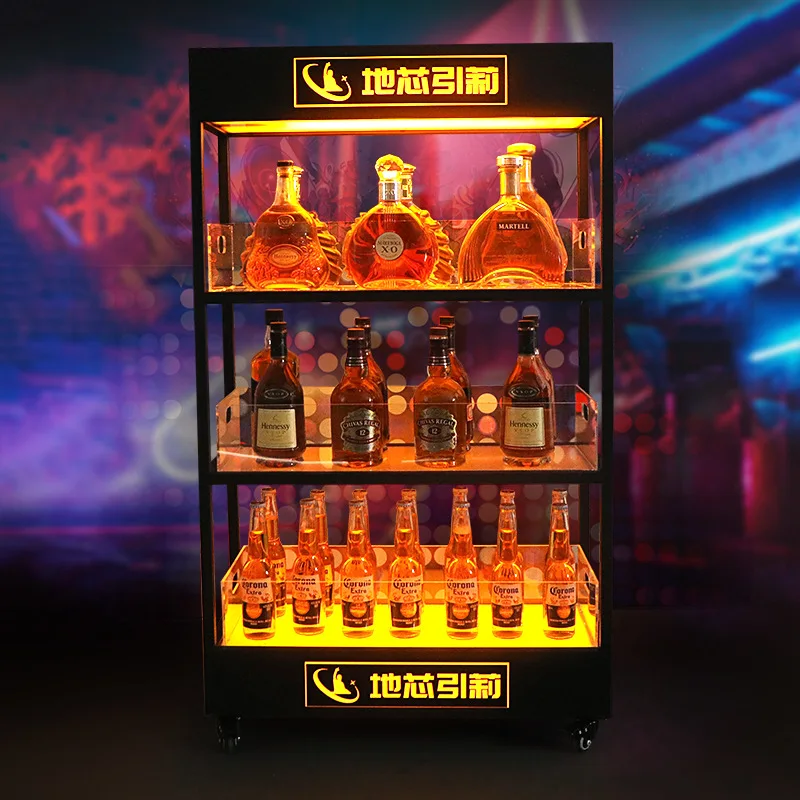 Mueble bar luminoso de tres ni - Wine Beer Rack reseña y precio