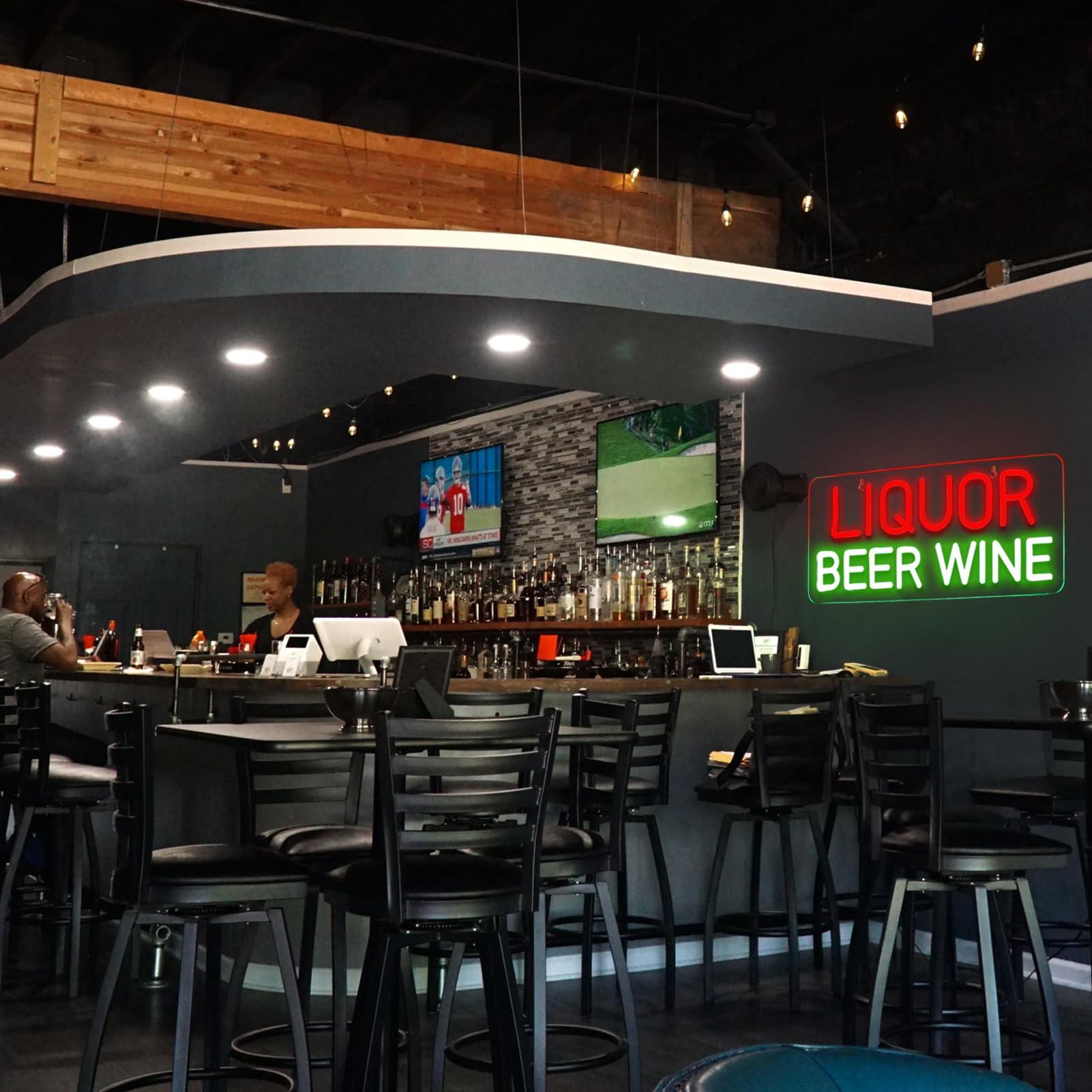 Letreros de Neón de Licor, Cer - Wine Beer Liquor Store reseña y precio